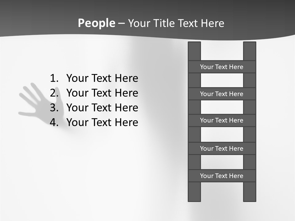 Girl Palm Body PowerPoint Template