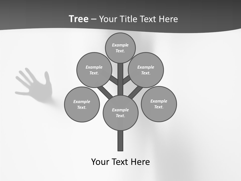 Girl Palm Body PowerPoint Template