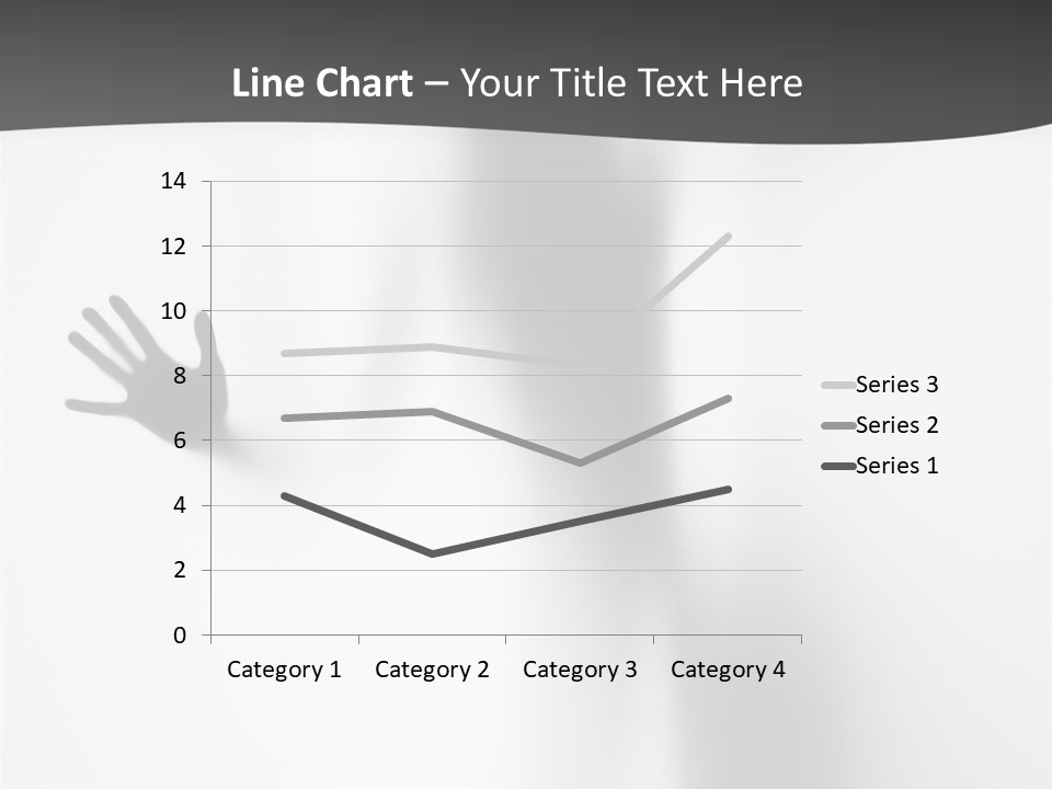 Girl Palm Body PowerPoint Template