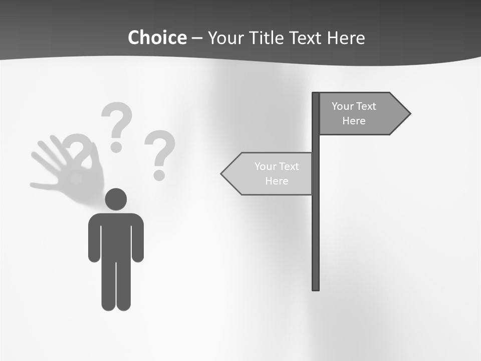 Girl Palm Body PowerPoint Template