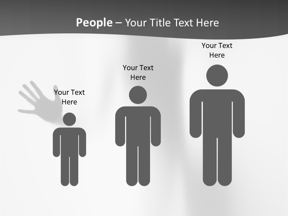 Girl Palm Body PowerPoint Template