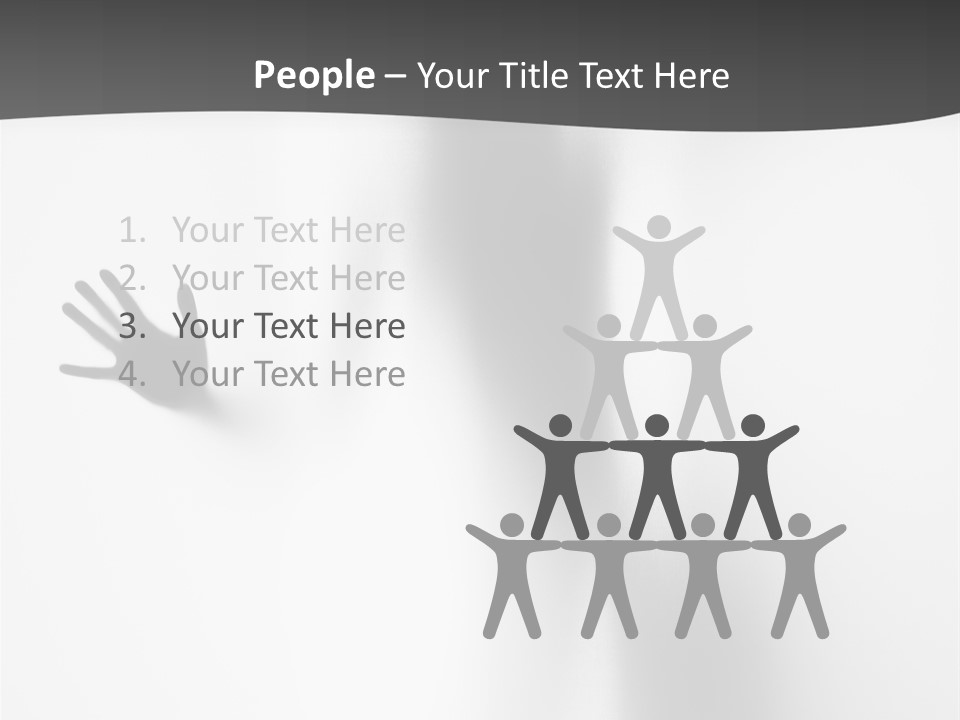 Girl Palm Body PowerPoint Template