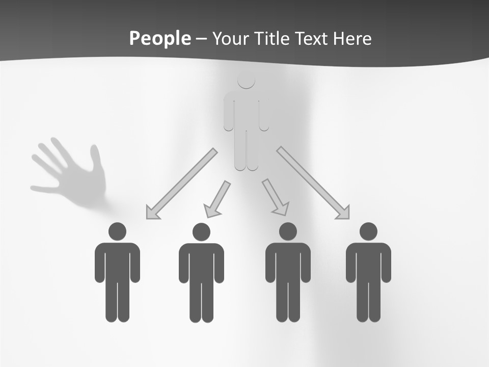 Girl Palm Body PowerPoint Template