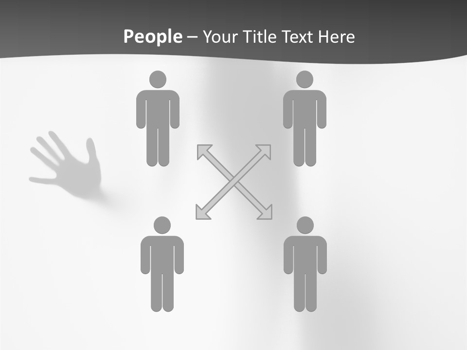 Girl Palm Body PowerPoint Template