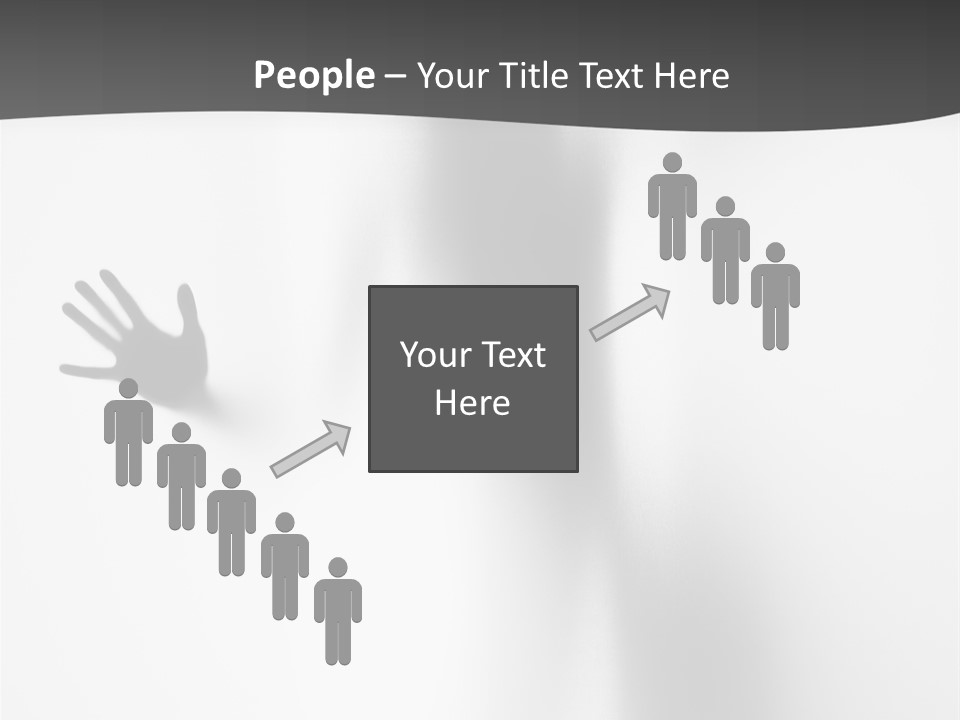 Girl Palm Body PowerPoint Template