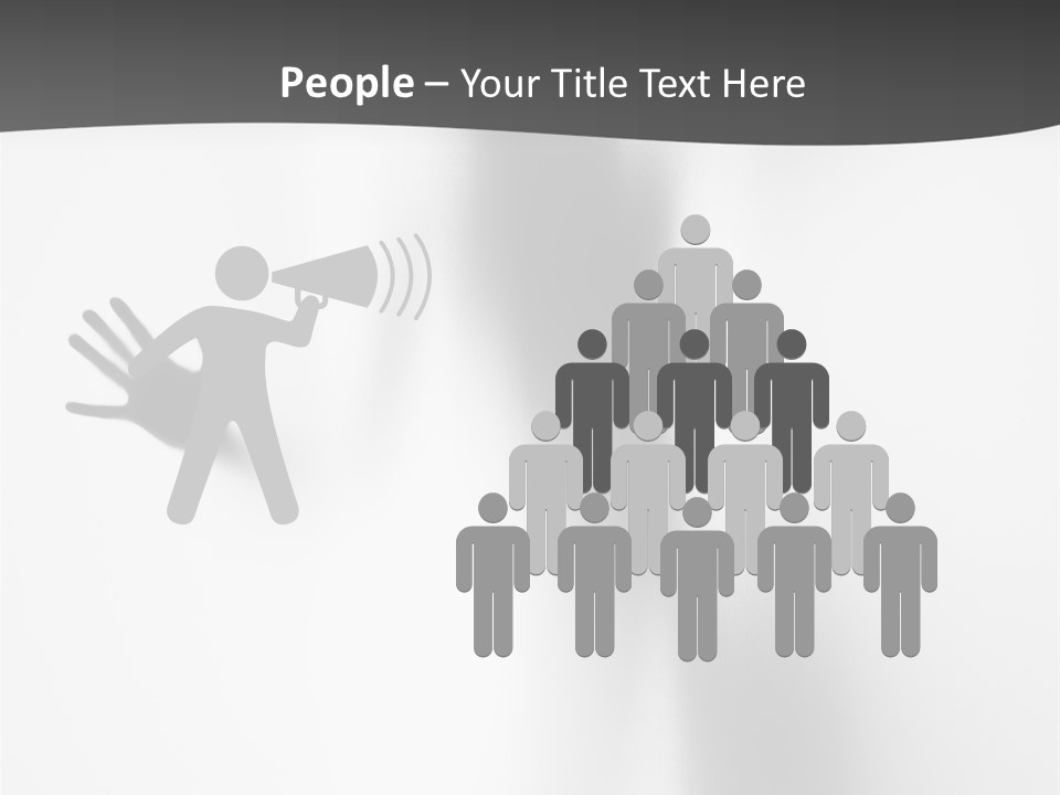 Girl Palm Body PowerPoint Template