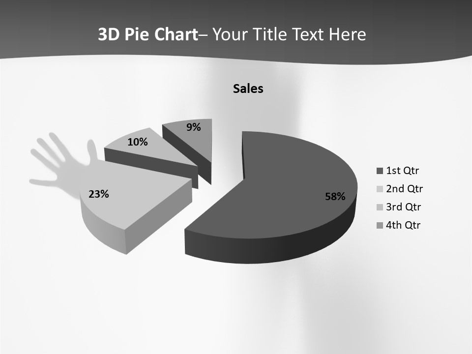 Girl Palm Body PowerPoint Template