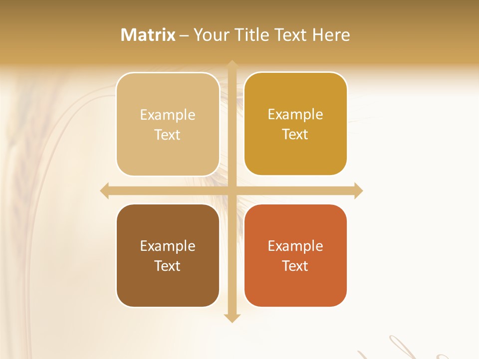 Wheat Agricultural Plant PowerPoint Template