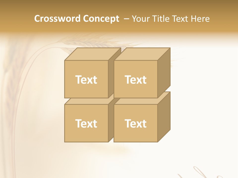 Wheat Agricultural Plant PowerPoint Template