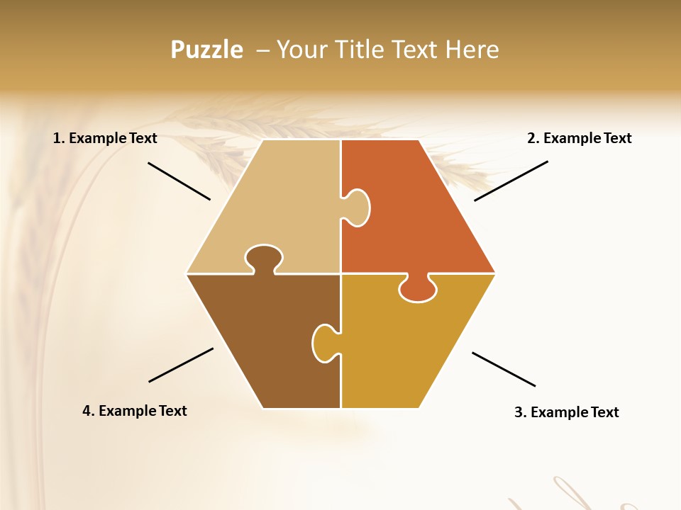 Wheat Agricultural Plant PowerPoint Template