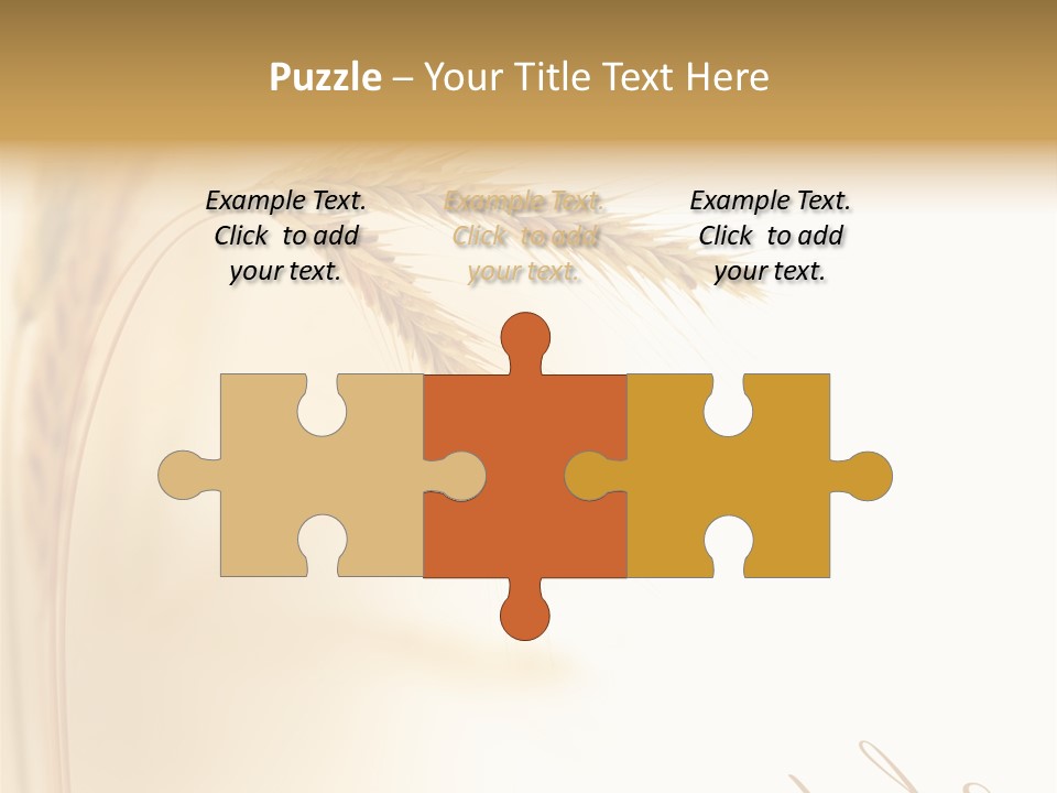 Wheat Agricultural Plant PowerPoint Template