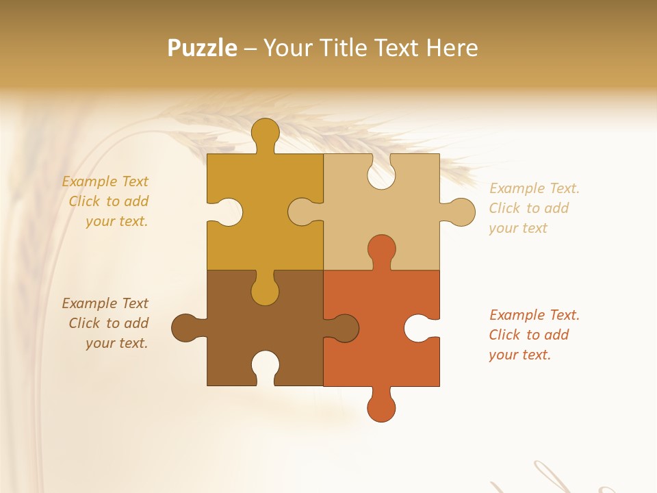 Wheat Agricultural Plant PowerPoint Template