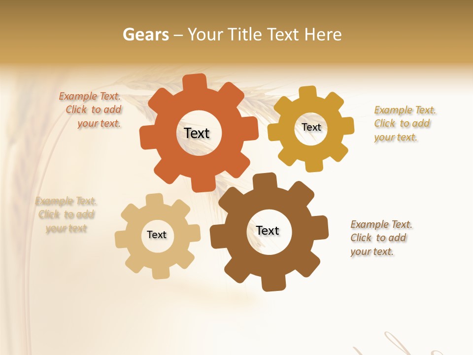 Wheat Agricultural Plant PowerPoint Template