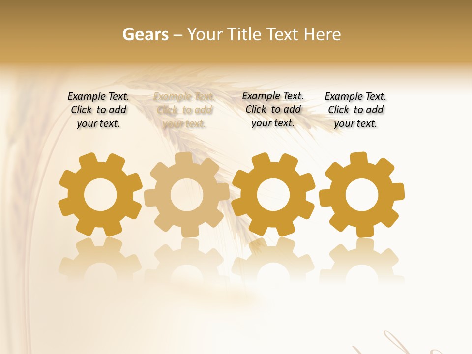 Wheat Agricultural Plant PowerPoint Template