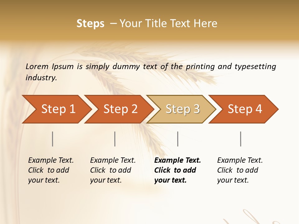 Wheat Agricultural Plant PowerPoint Template