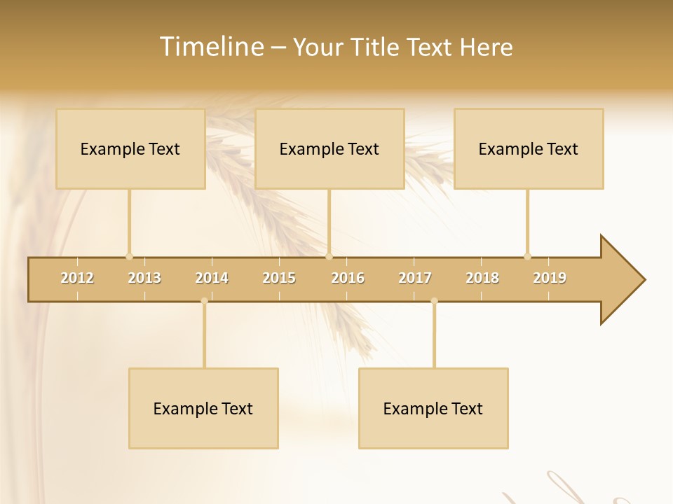 Wheat Agricultural Plant PowerPoint Template