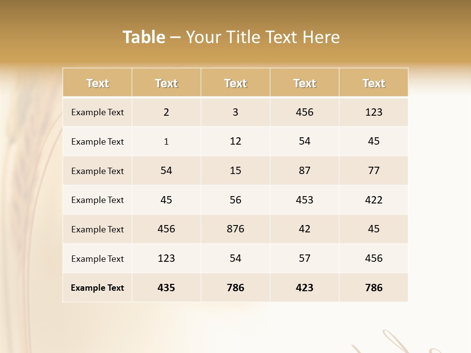 Wheat Agricultural Plant PowerPoint Template