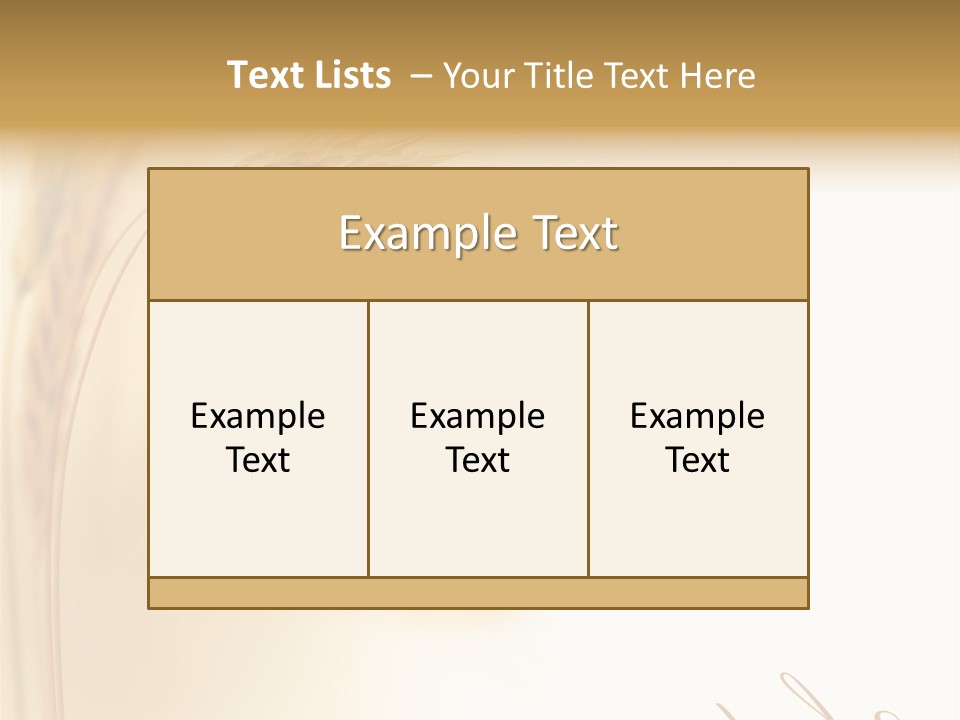 Wheat Agricultural Plant PowerPoint Template