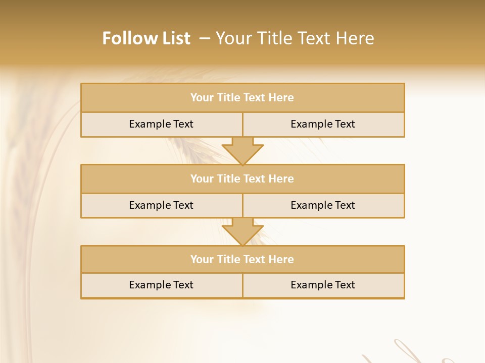 Wheat Agricultural Plant PowerPoint Template