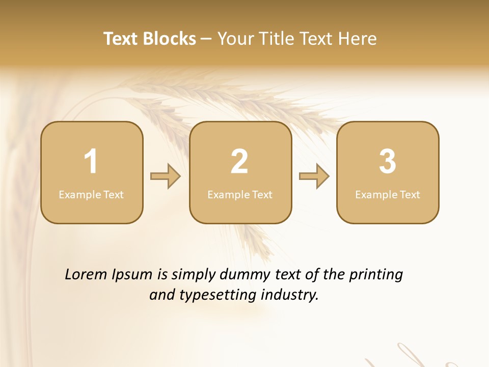 Wheat Agricultural Plant PowerPoint Template