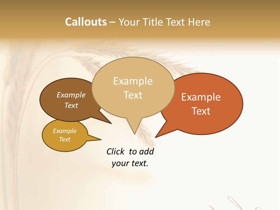 Wheat Agricultural Plant PowerPoint Template