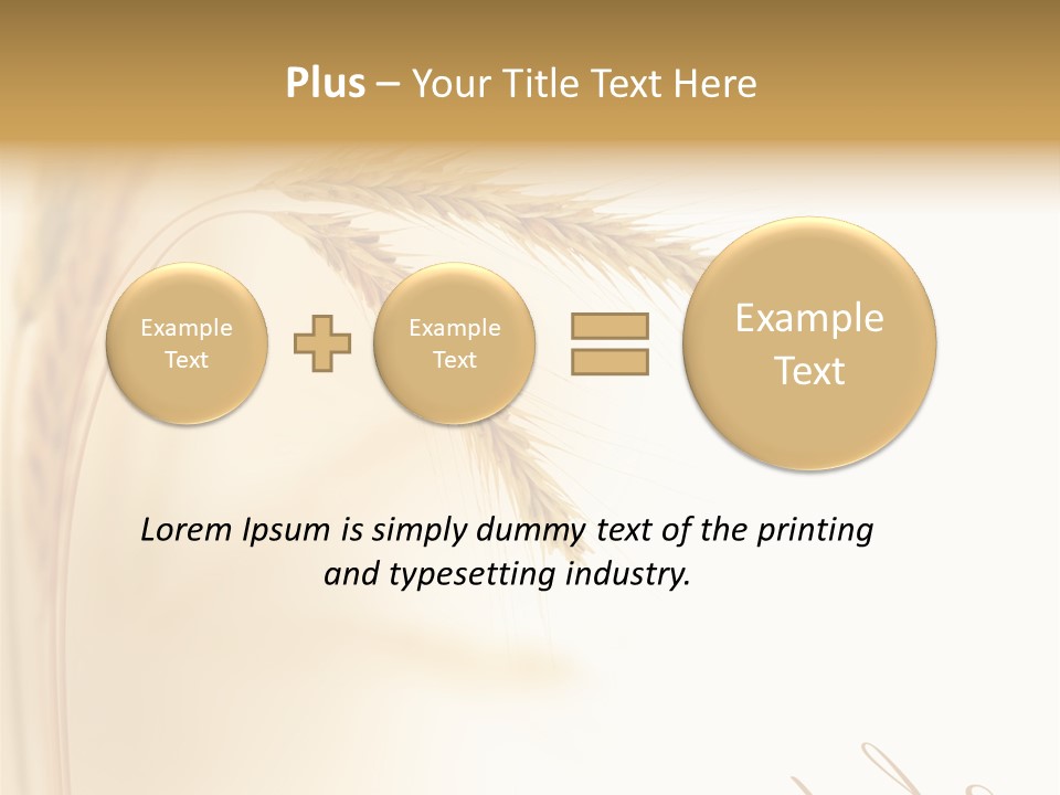 Wheat Agricultural Plant PowerPoint Template