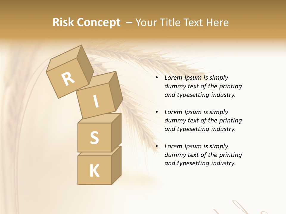 Wheat Agricultural Plant PowerPoint Template
