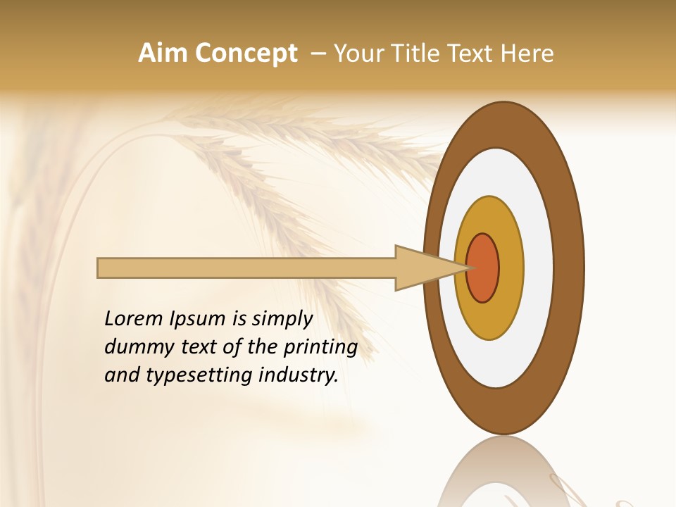 Wheat Agricultural Plant PowerPoint Template