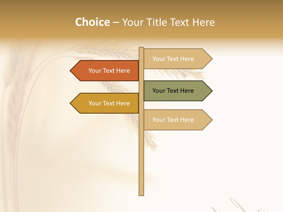 Wheat Agricultural Plant PowerPoint Template
