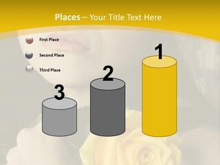 Portrait Young Bandage PowerPoint Template
