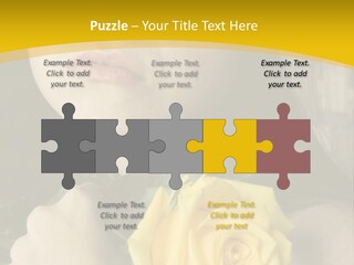 Portrait Young Bandage PowerPoint Template