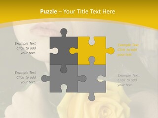 Portrait Young Bandage PowerPoint Template