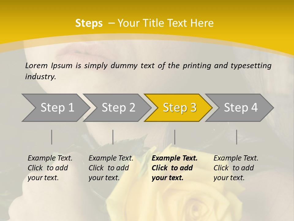 Portrait Young Bandage PowerPoint Template