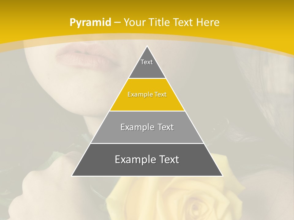 Portrait Young Bandage PowerPoint Template