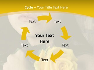 Portrait Young Bandage PowerPoint Template