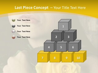 Portrait Young Bandage PowerPoint Template