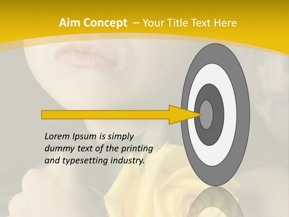 Portrait Young Bandage PowerPoint Template