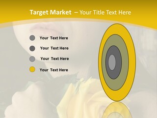 Portrait Young Bandage PowerPoint Template