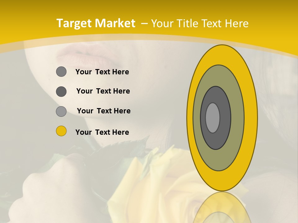 Portrait Young Bandage PowerPoint Template