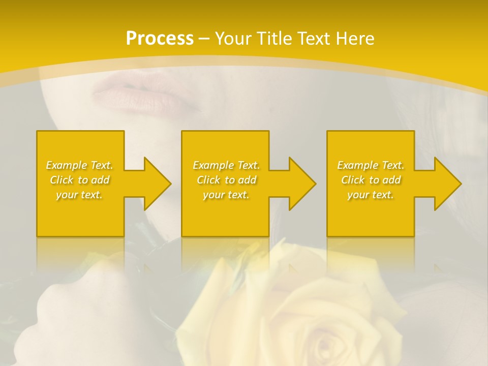 Portrait Young Bandage PowerPoint Template