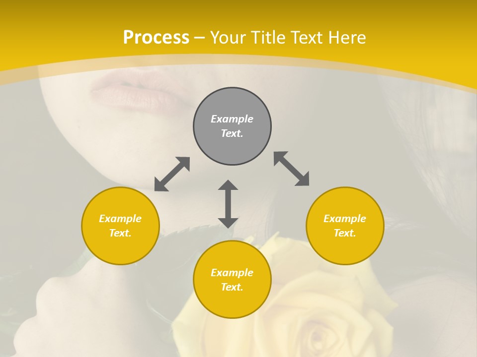 Portrait Young Bandage PowerPoint Template
