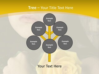 Portrait Young Bandage PowerPoint Template