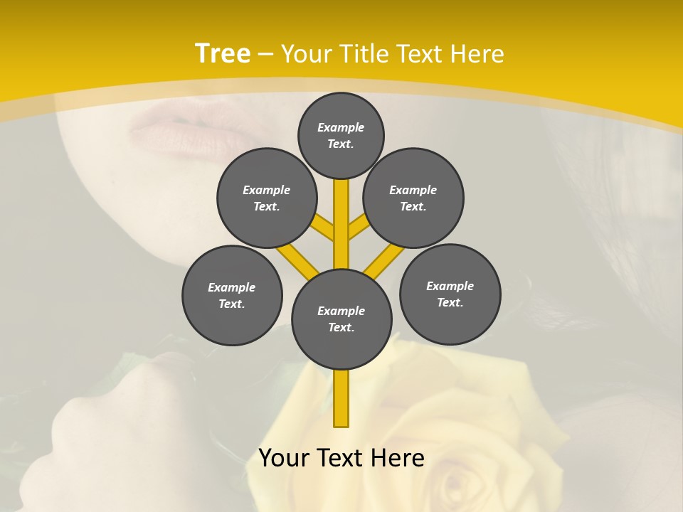 Portrait Young Bandage PowerPoint Template
