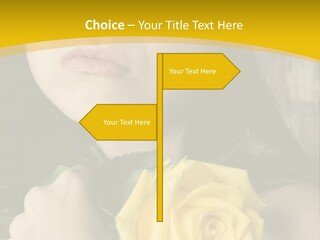 Portrait Young Bandage PowerPoint Template