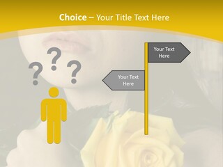 Portrait Young Bandage PowerPoint Template