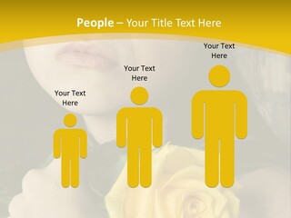 Portrait Young Bandage PowerPoint Template