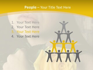 Portrait Young Bandage PowerPoint Template