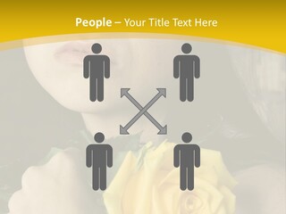 Portrait Young Bandage PowerPoint Template