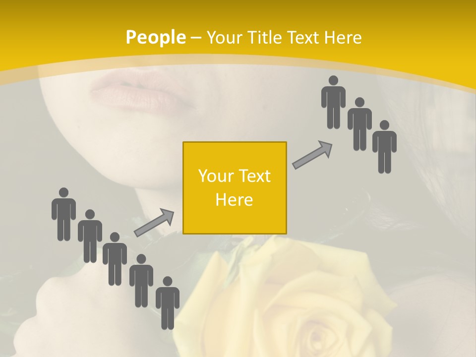 Portrait Young Bandage PowerPoint Template