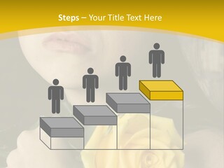 Portrait Young Bandage PowerPoint Template